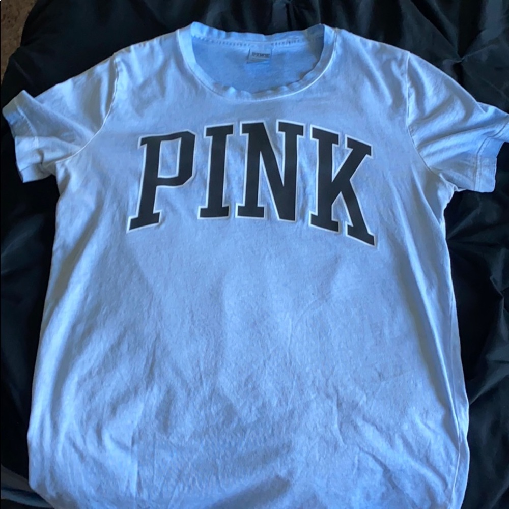 PINK distressed tee